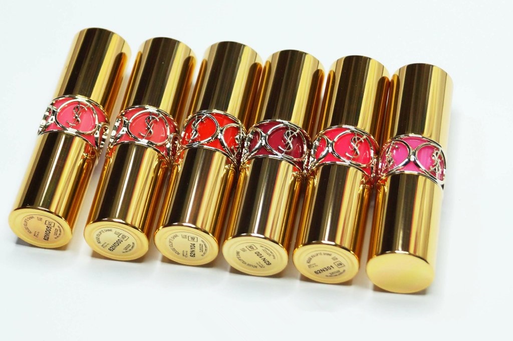 YSL ROUGE VOULUPTE SHINE OIL-IN-STICK圆管唇膏41/43/46/48/49/52试色