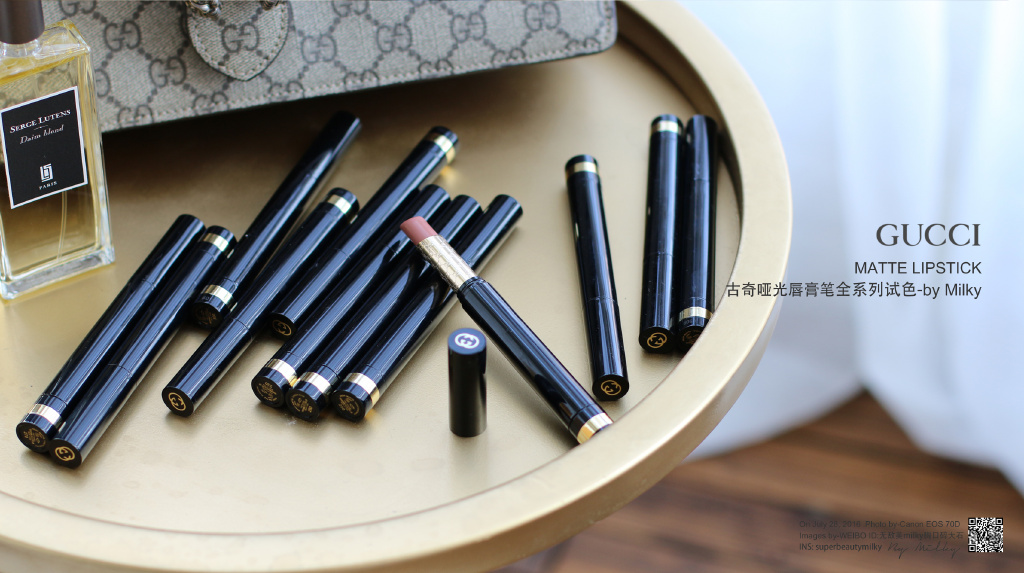 GUCCI MATTE LIPSTICK/古奇哑光唇膏笔（GUCCI古驰细管哑光唇膏）200/210/220/230/240/250/260/270/280/290/ ...