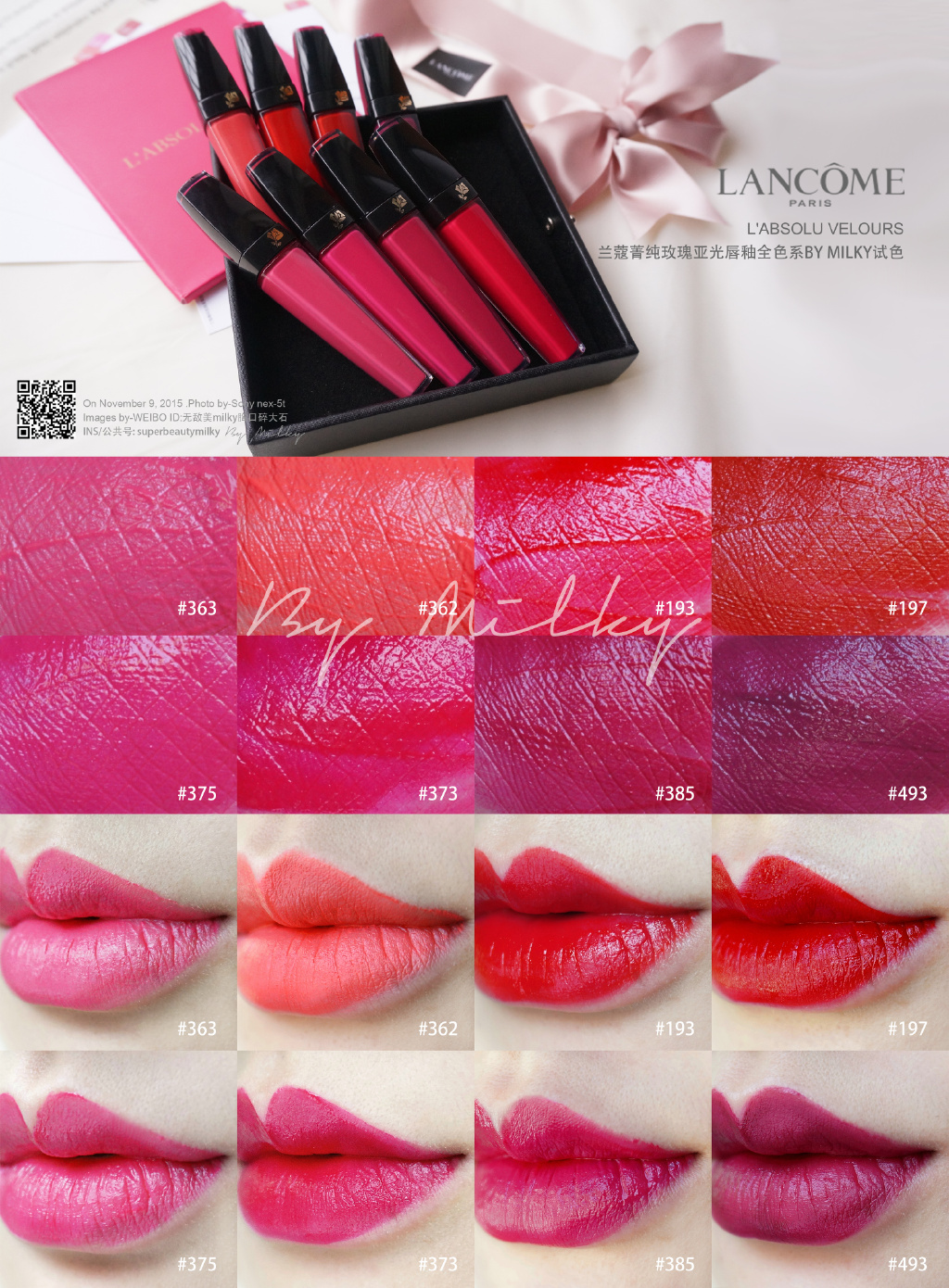 LANCOME L'ABSOLU ROUGE DEFINITION/兰蔻菁纯丝绒唇膏184/187/195/197/280/285/290/294/375/384/385/388/39 ...