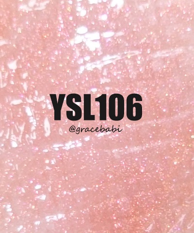 ysl镜光唇釉106试色