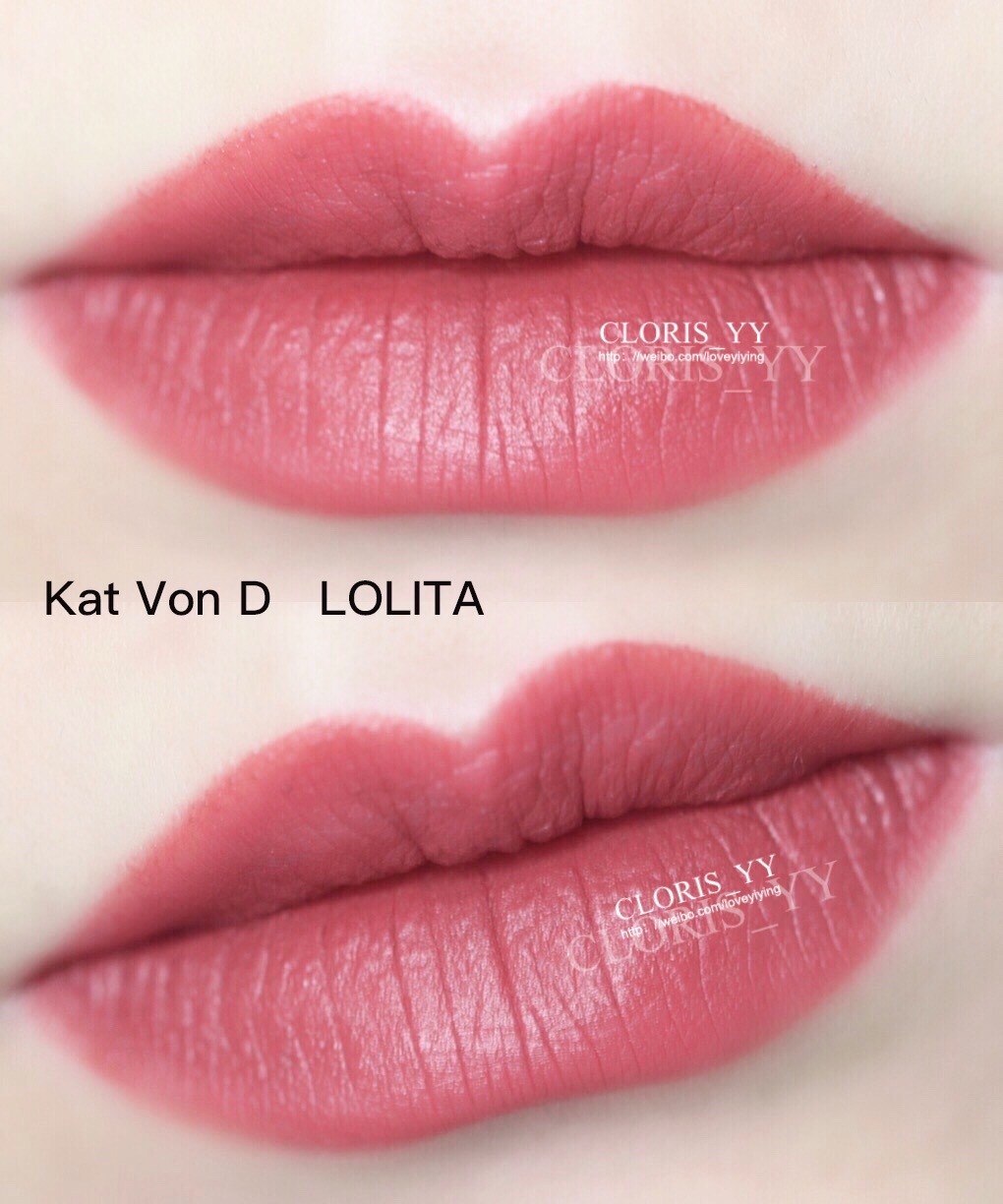 Kat Von D 铆钉唇膏LOLITA（黑管）LOLITA II、MOTHER、DOUBLE DARE试色