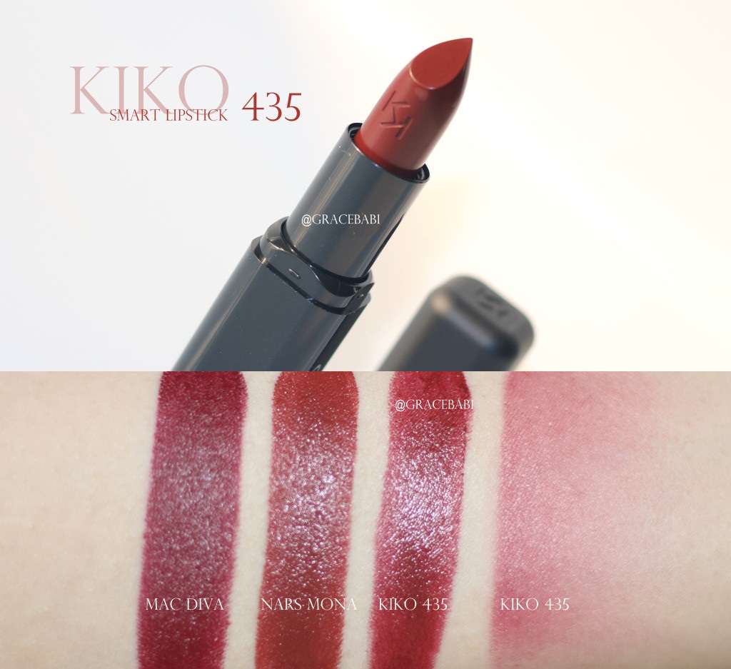 kiko唇膏 smart lipstick 435试色