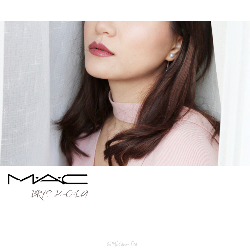 MAC BRICK-O-LA试色