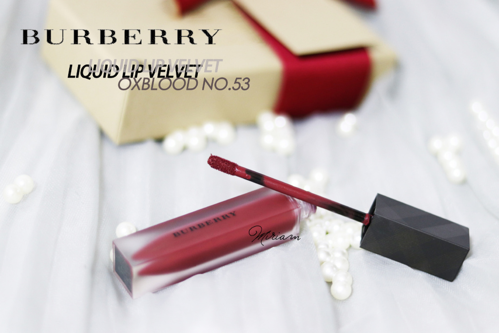 巴宝莉BURBERRY OXBLOOD NO.53试色