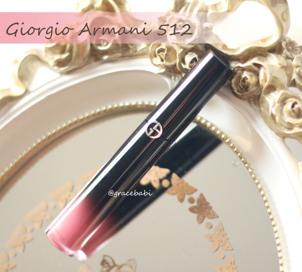 Giorgio Armani 阿玛尼黑管512 pink runway试色