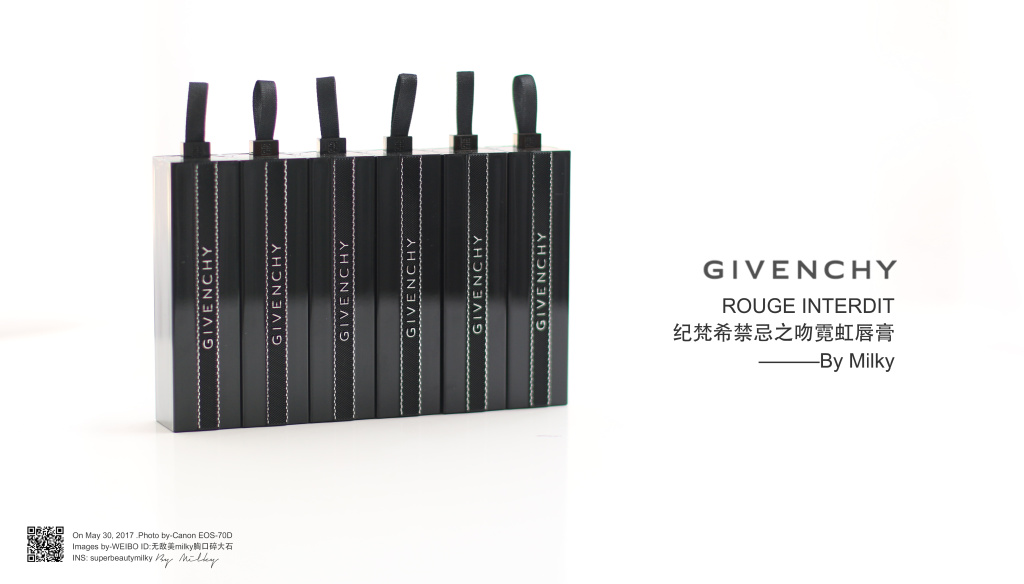 GIVENCHY ROUGE INTERDIT/纪梵希禁忌之吻霓虹唇N13/N15/N16/N21/N23/N25大理石唇膏试色