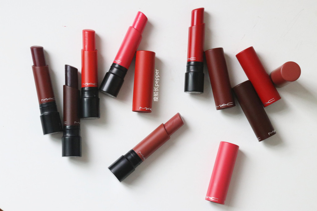 MAC Liptensity Lipstick 魅可立体凝彩唇膏 油画棒唇膏试色