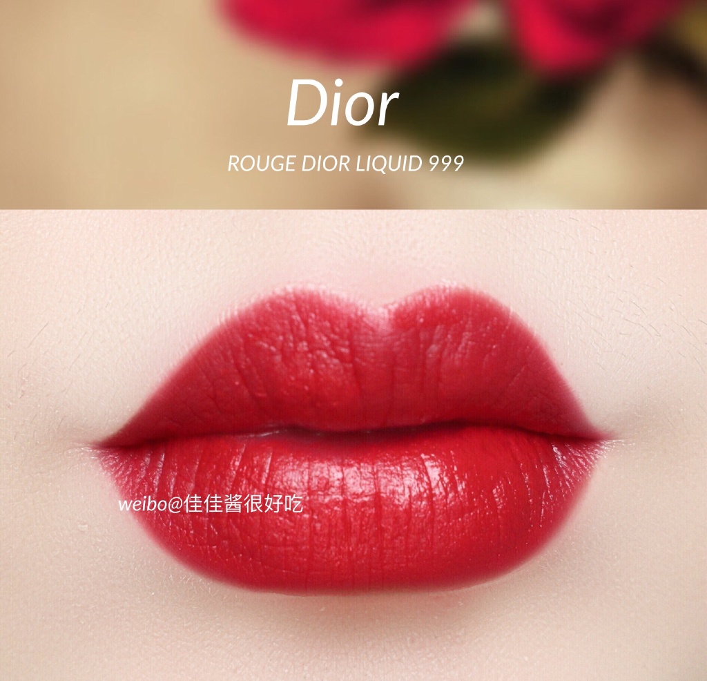 MAC Cockney（lustre）& Dior 迪奥哑光唇釉999试色