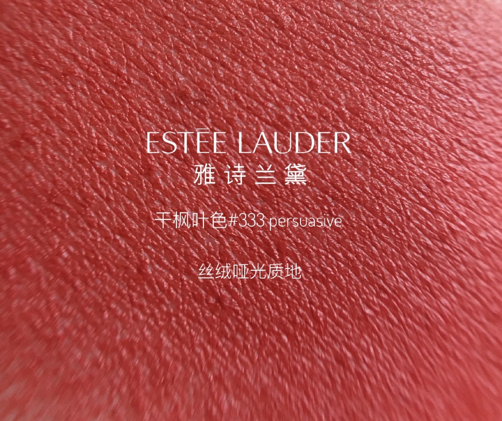 雅诗兰黛 | 倾慕哑光唇膏333 干枫叶色试色