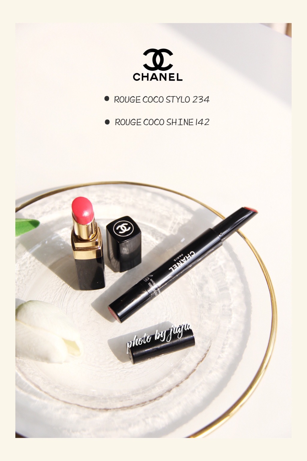 CHANEL香奈儿春季细管234、ROUGE COCO SHINE142试色