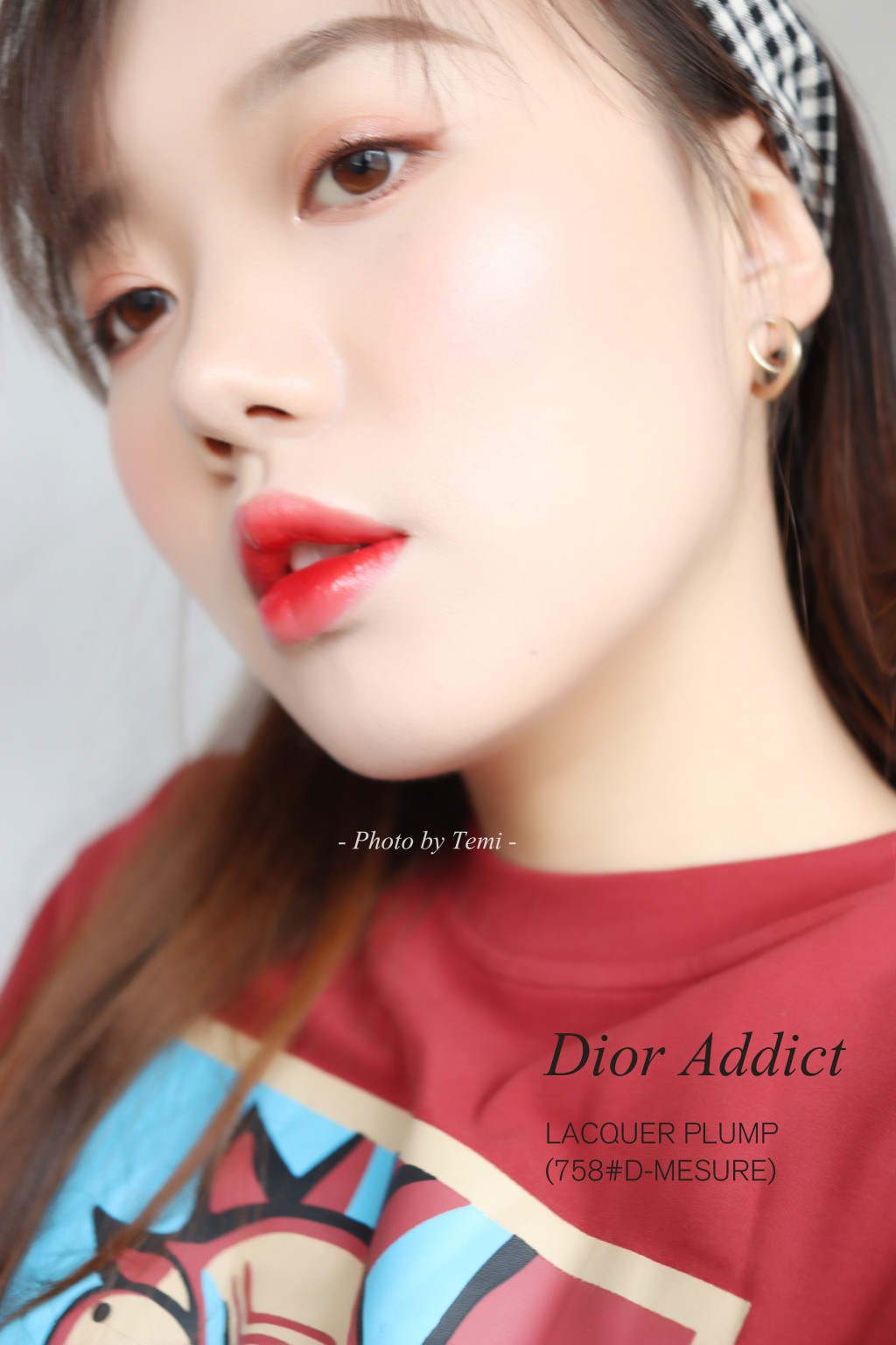 Dior 迪奥2018新色漆光唇釉758试色