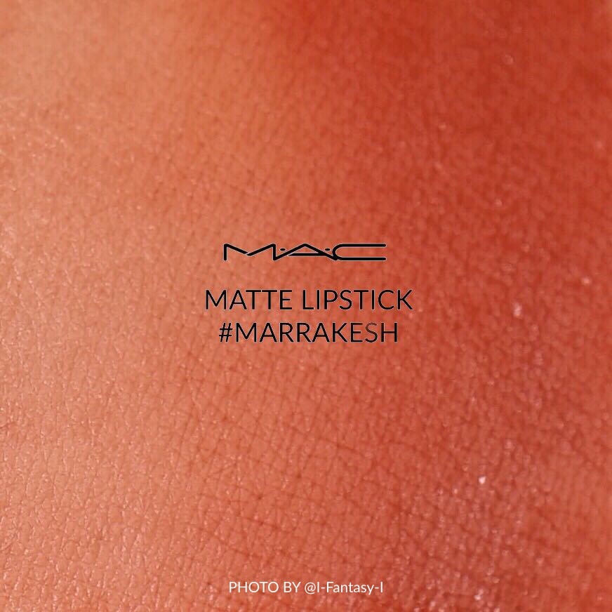 M.A.C唇膏MATTE LIPSTICK #MARRAKESH试色