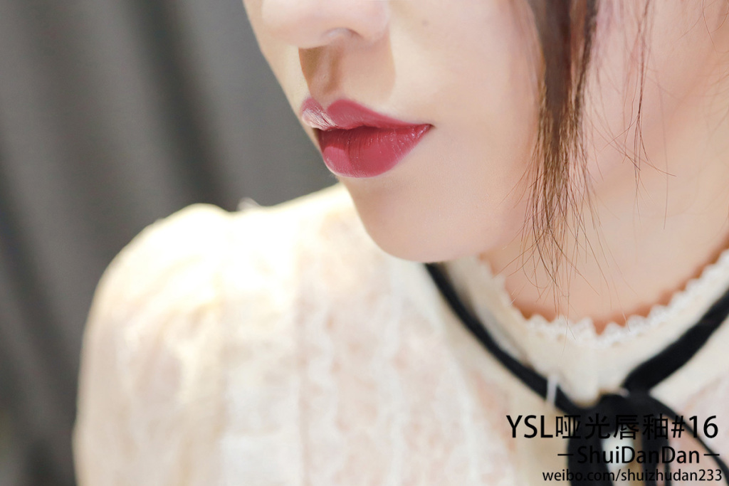 YSL哑光唇釉N°1/N°8/N°16/N°17试色