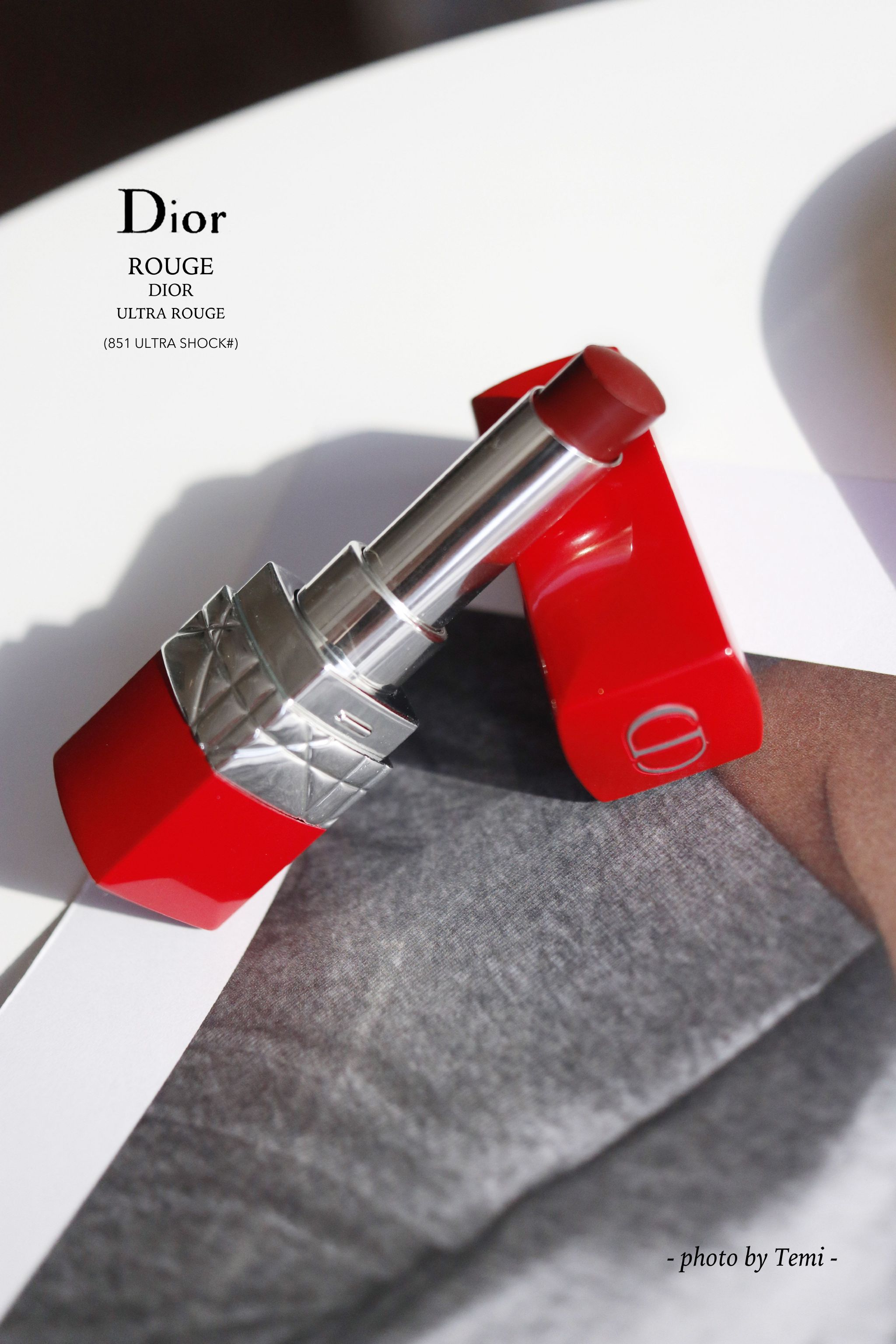 Dior 2018秋季新款红管限量唇膏（851#）试色