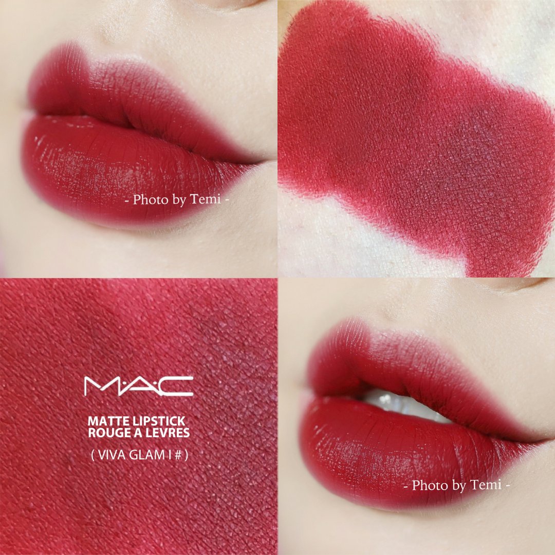 MAC 2018年圣诞限量唇釉(ROSEBUDDY)、特别版唇膏(VIVA GLAM l)试色