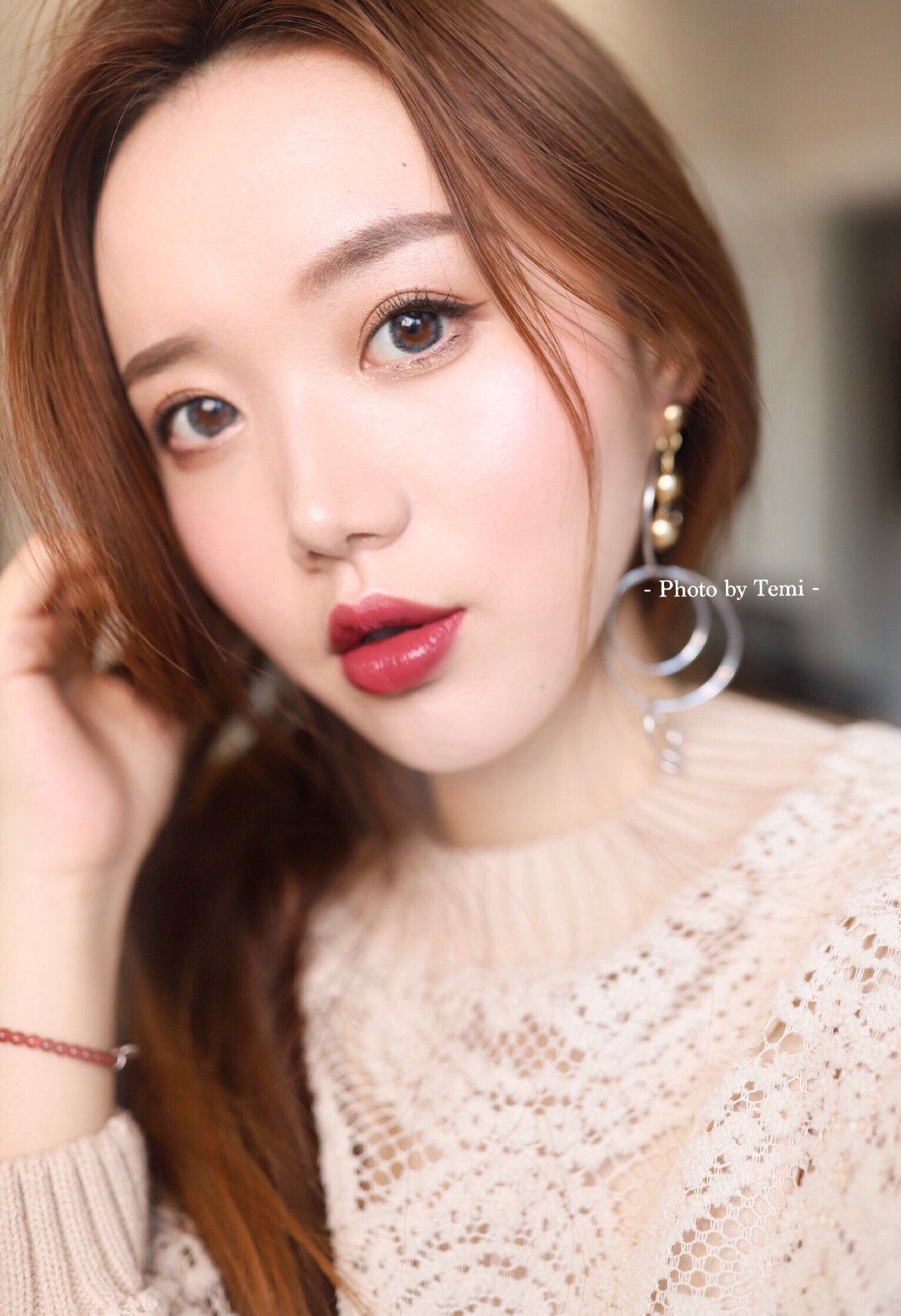 BOBBI BROWN 芭比布朗哑光唇釉（Italian Rose 3# ）试色