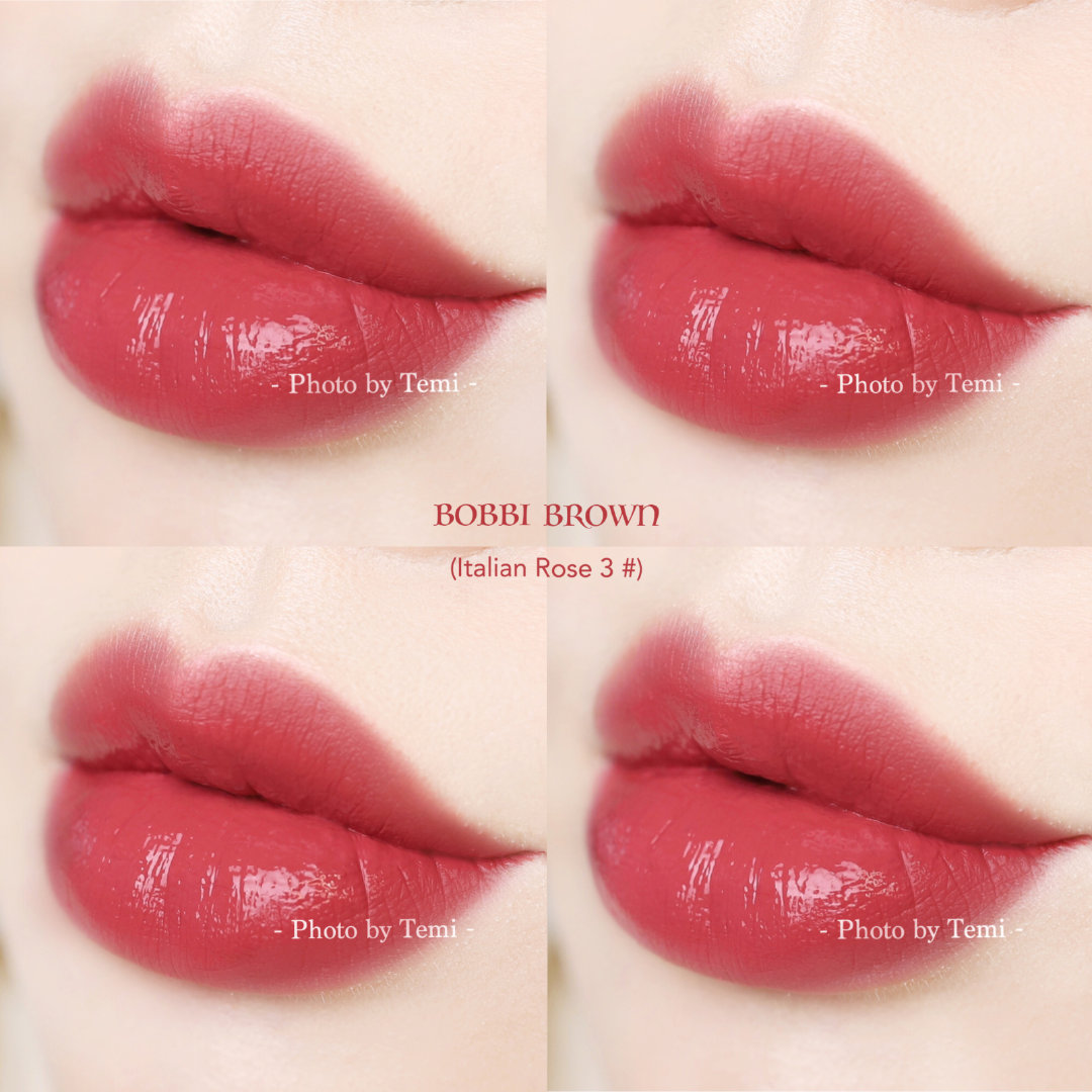 BOBBI BROWN 芭比布朗哑光唇釉（Italian Rose 3# ）试色