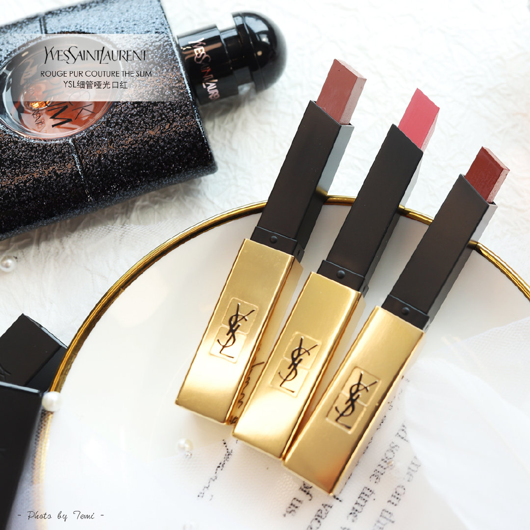 YSL 2019年限量小金条哑光唇膏06、07、22试色