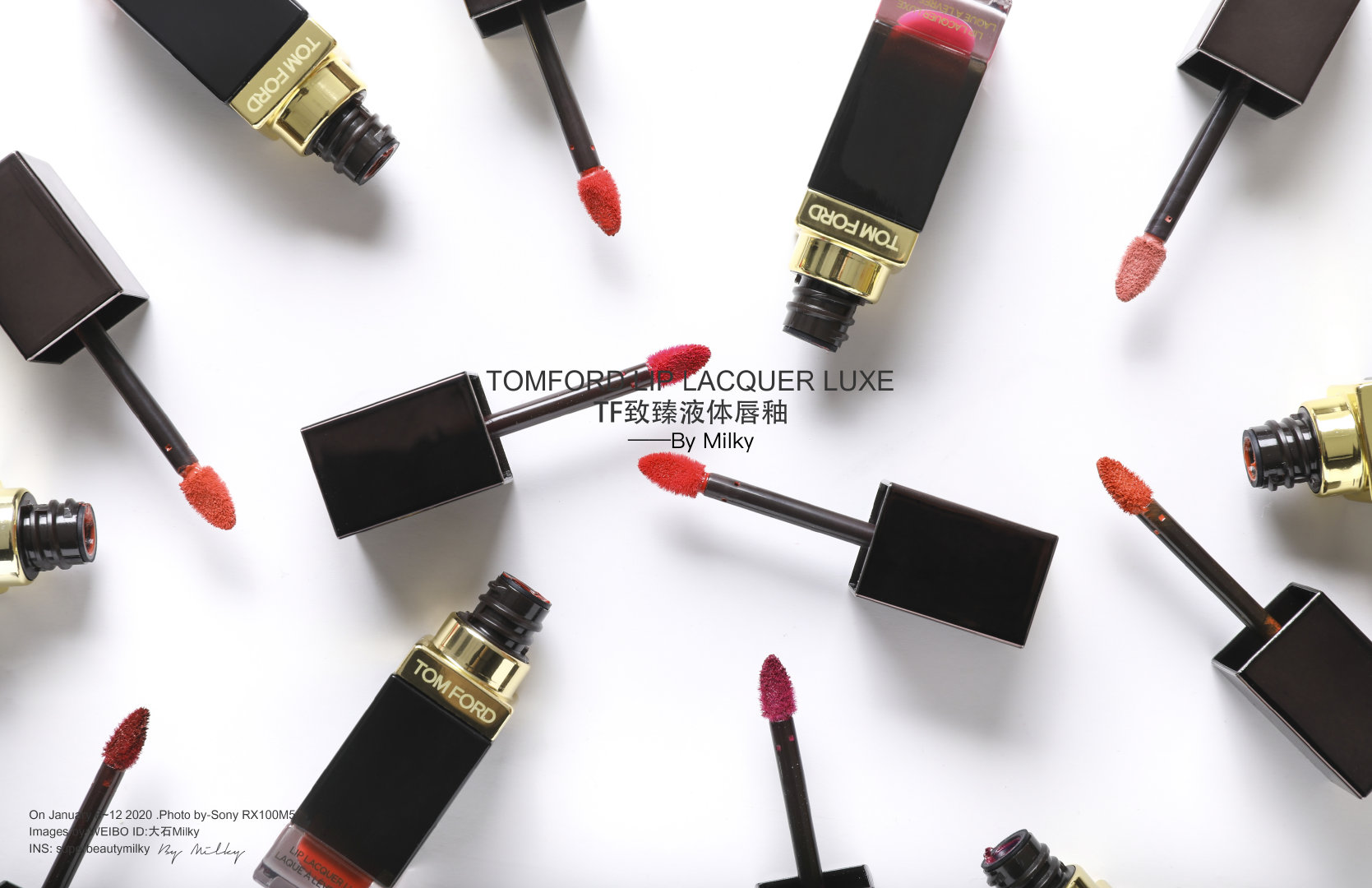 TOM FORD致臻液体唇釉哑光&漆光二十支全试色