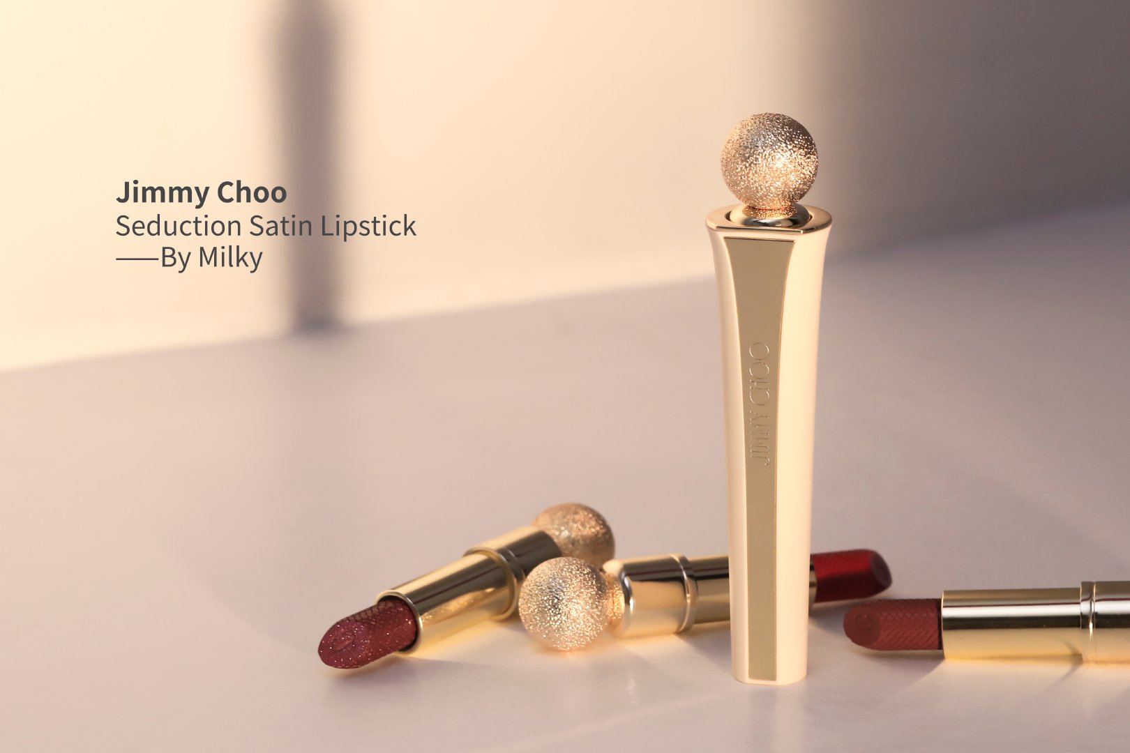 Jimmy Choo Seduction Satin Lipstick 01/02/04/05/06/09六支试色