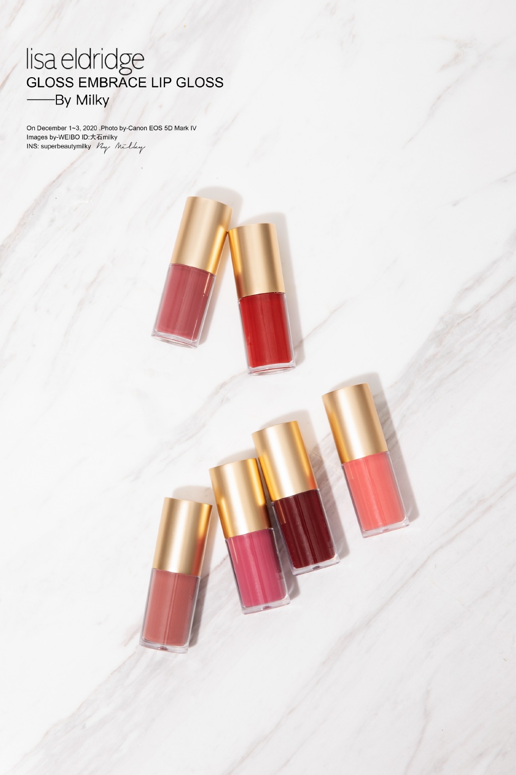 Lisa eldridge GLOSS EMBRACE LIP GLOSS唇釉试色