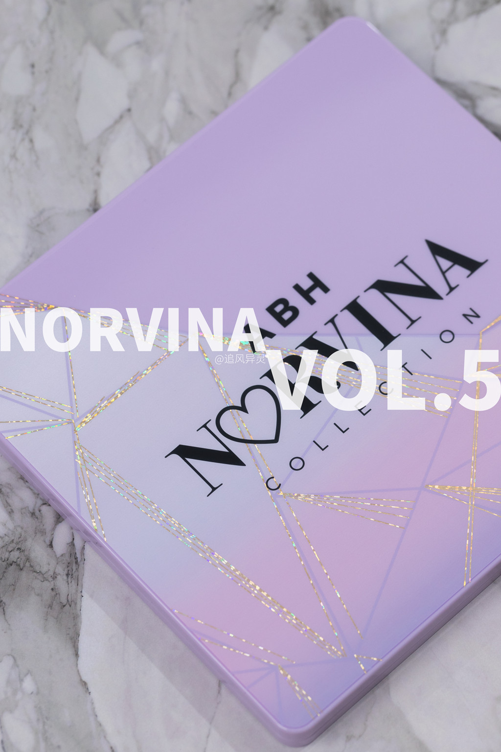 Anastasia/ABH Norvina五代眼影盘Vol.5浅紫罗兰色盘试色