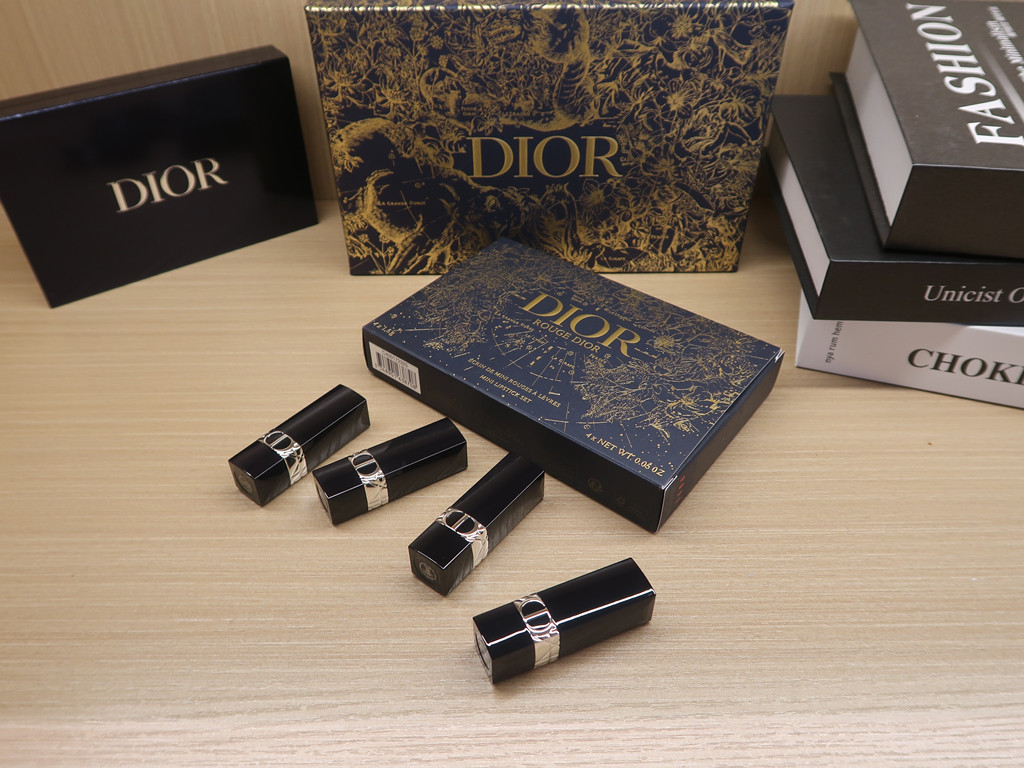 Dior迪奥烈艳蓝金迷你唇膏228、720、909、999试色