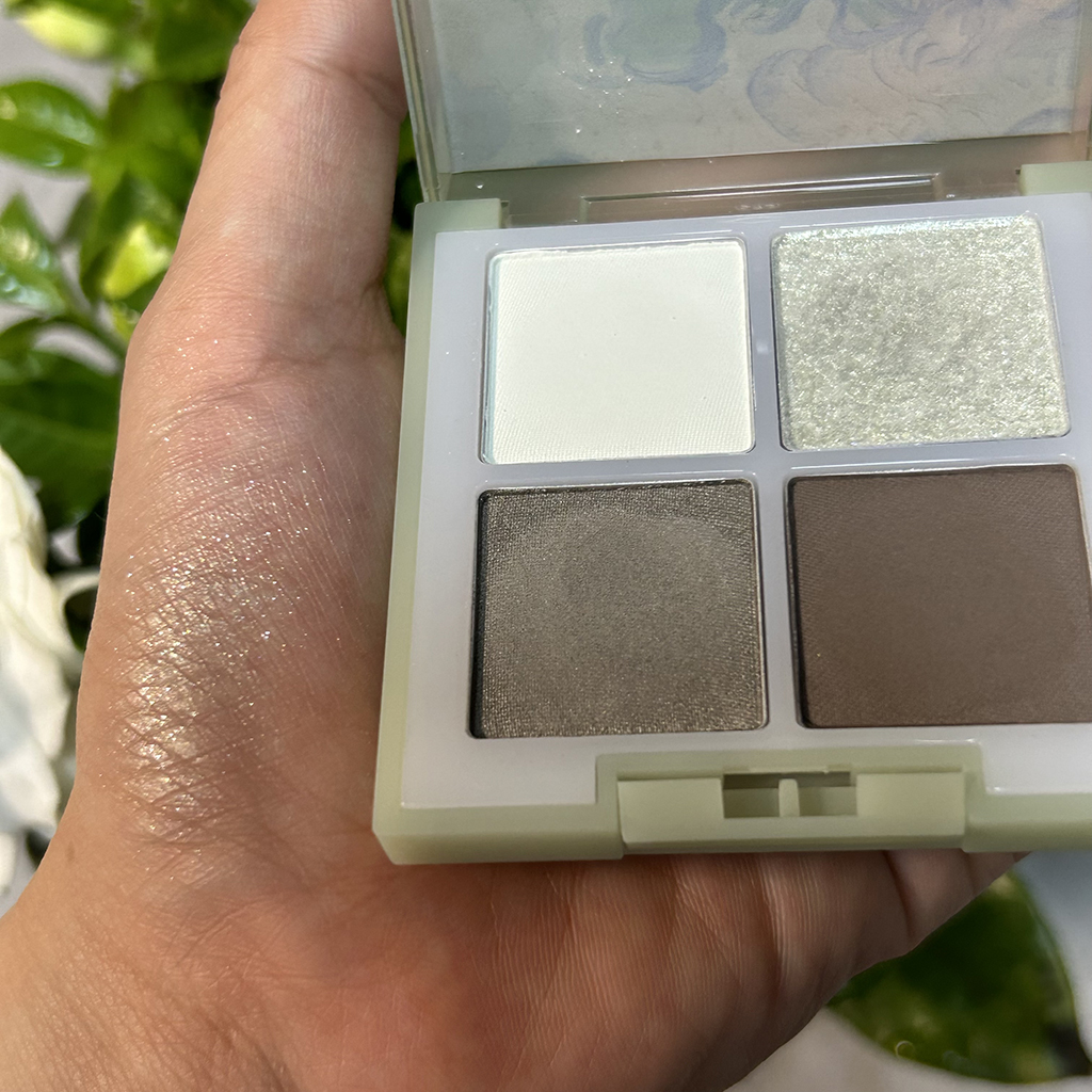 INTO YOU梵高联名眼影 02奥维的绿色麦田试色