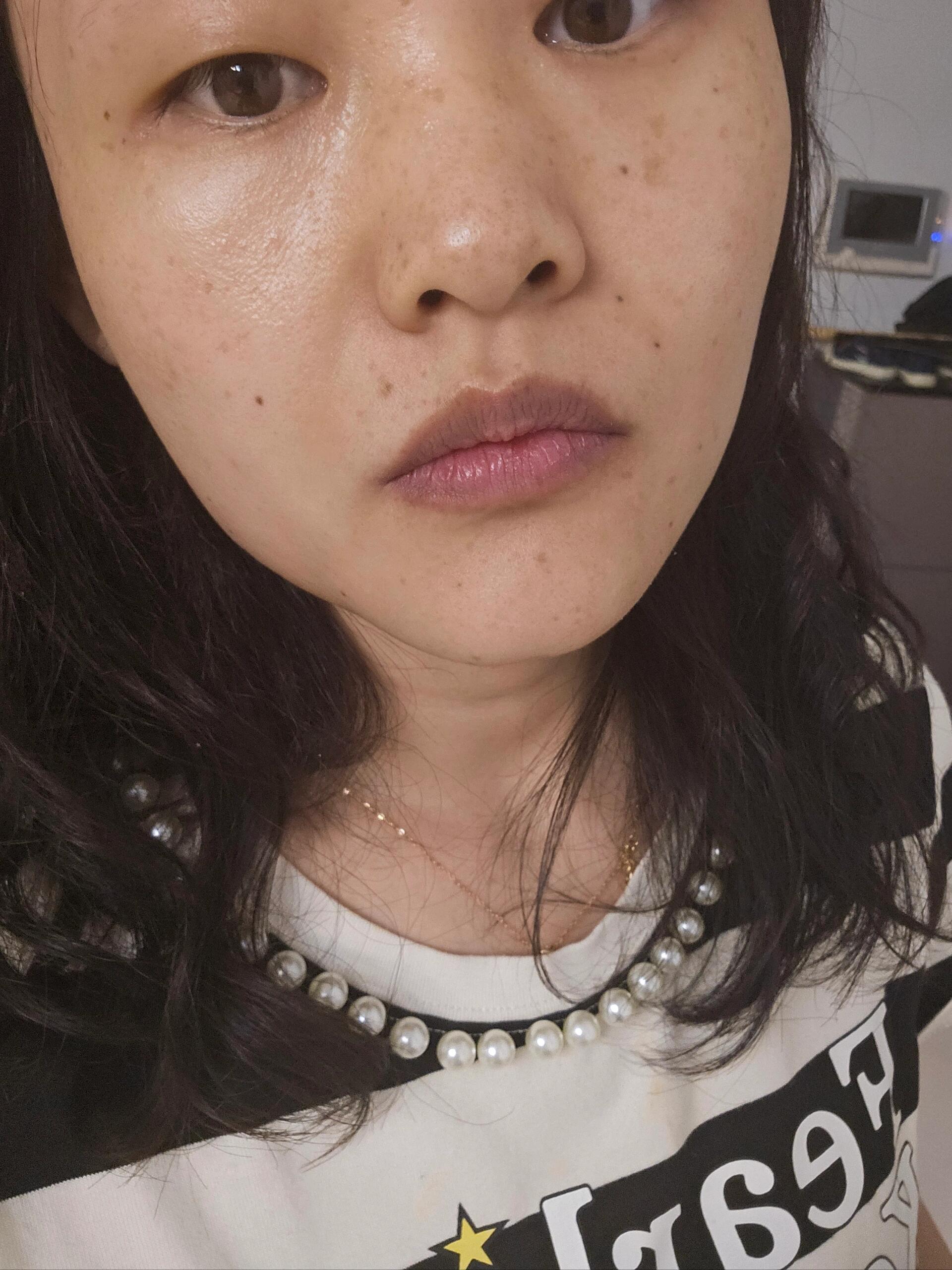 深唇无滤镜水川花行唇璃唇膏试色
