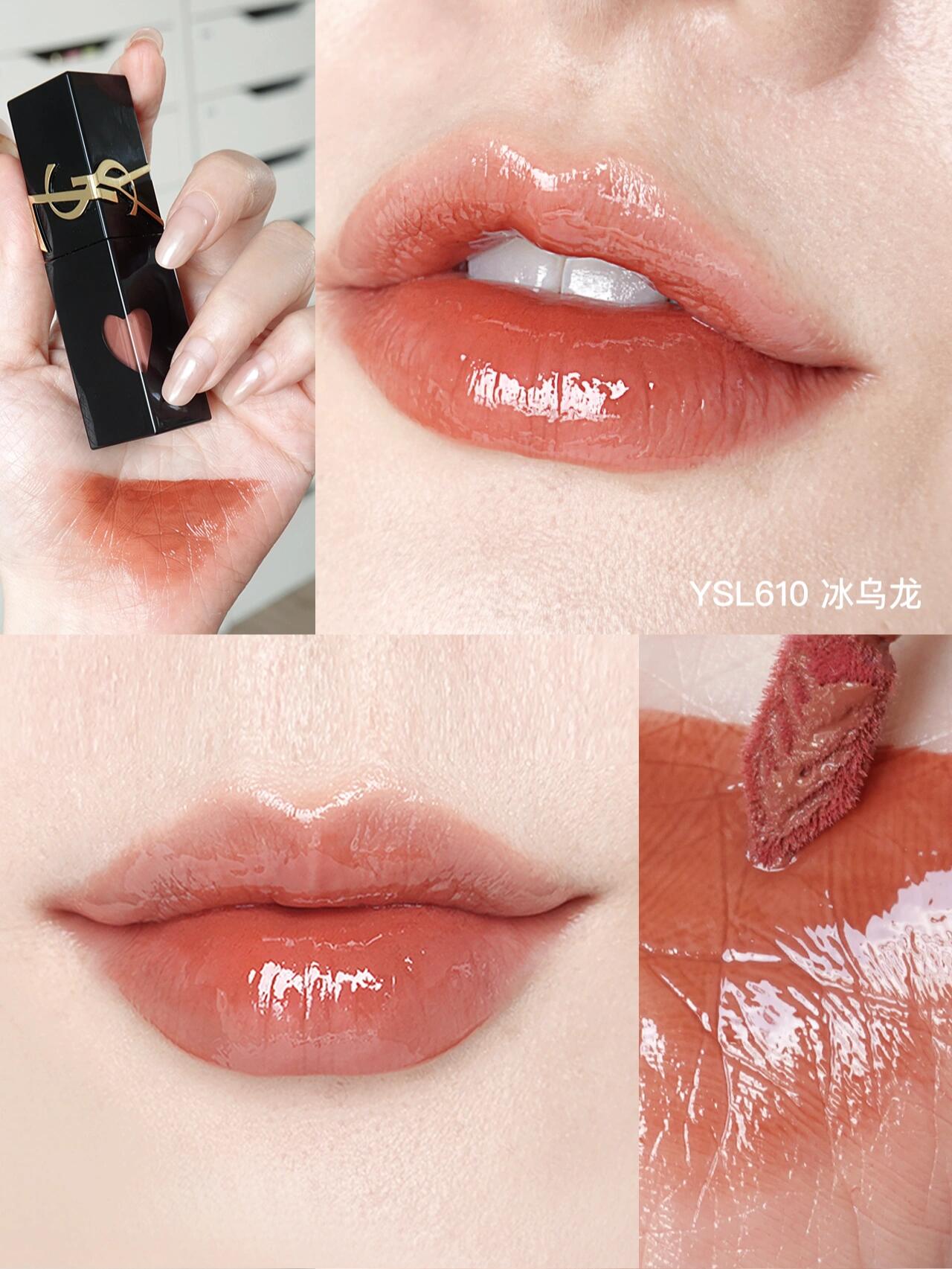 YSL圣罗兰黑管唇釉442/440/610试色