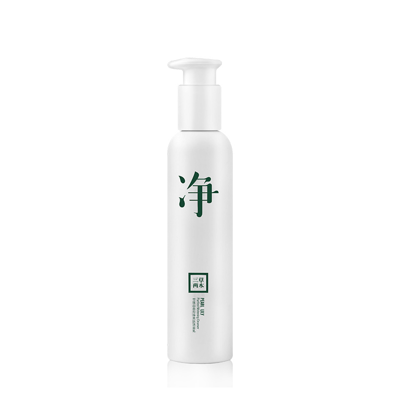 三草两木大白瓶洗面奶成分，三草两木莹珠百合匀净亮肤洁面乳成分表分析