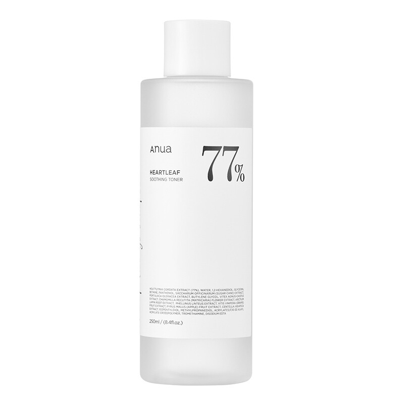Anua鱼腥草爽肤水成分表，Anua鱼腥草77%舒缓爽肤水成分表分析