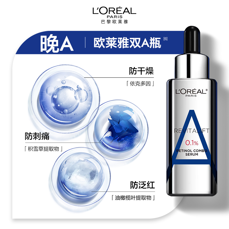 欧莱雅双A瓶精华液成分表，欧莱雅复颜复合视黄醇抗皱精华液成分表分析 ... ...