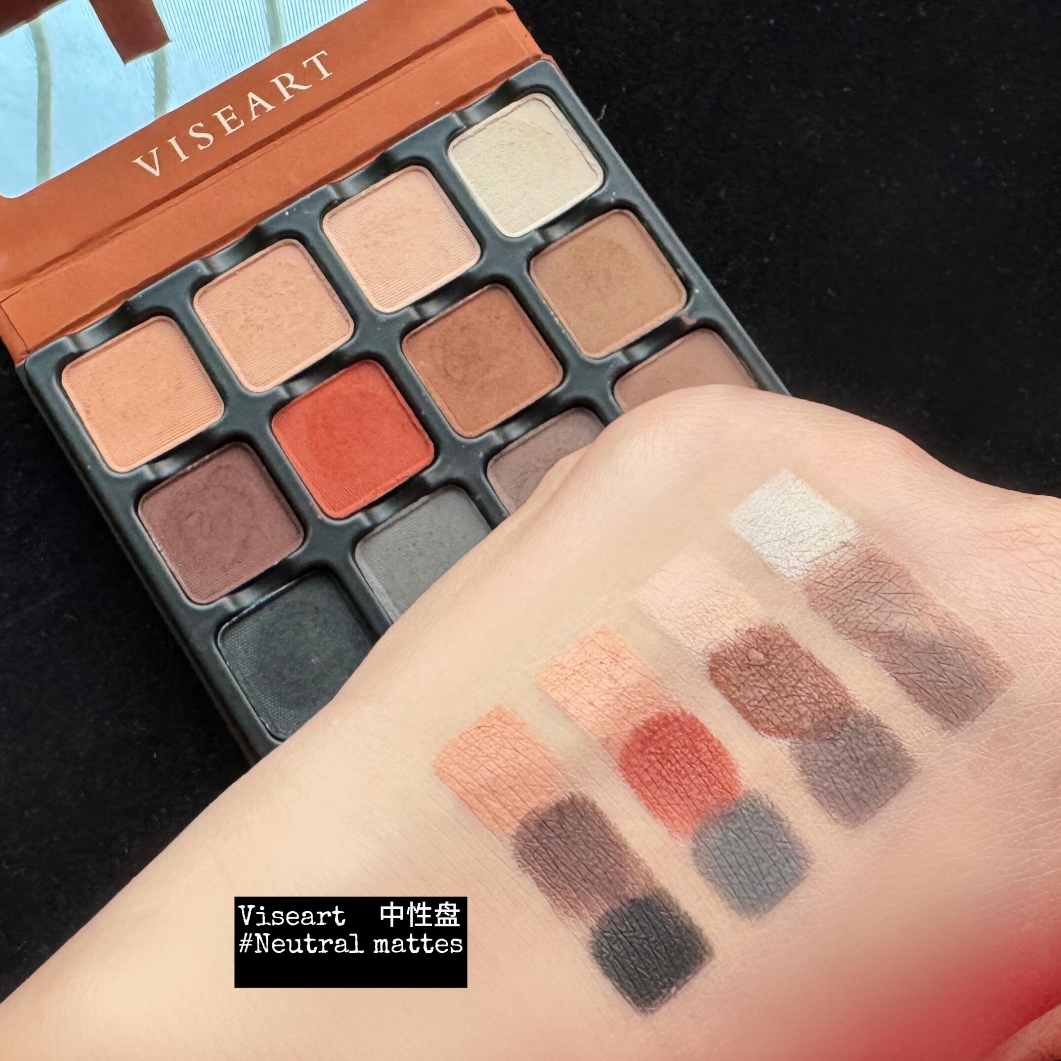 Viseart眼影盘01 Neutral Mattes中性盘试色
