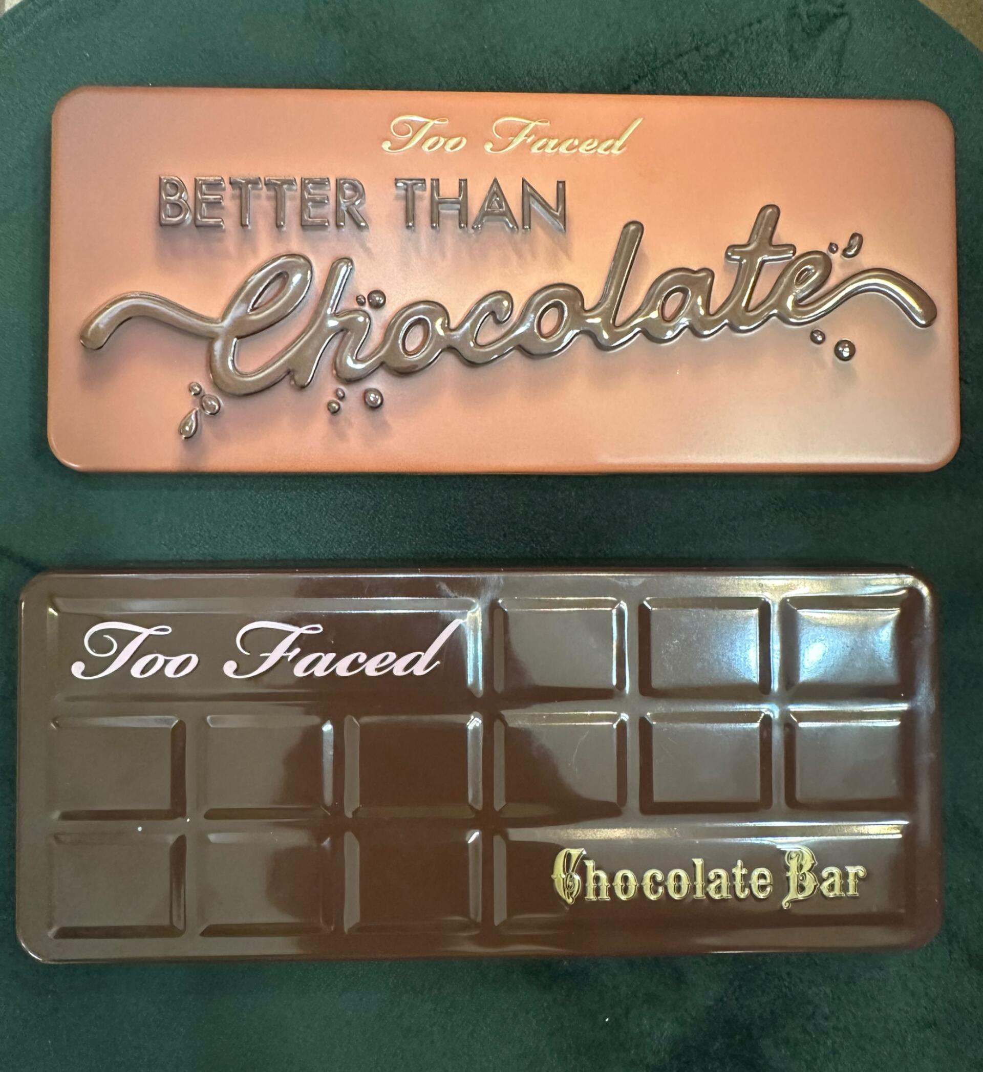 two faced眼影盘better than chocolate试色