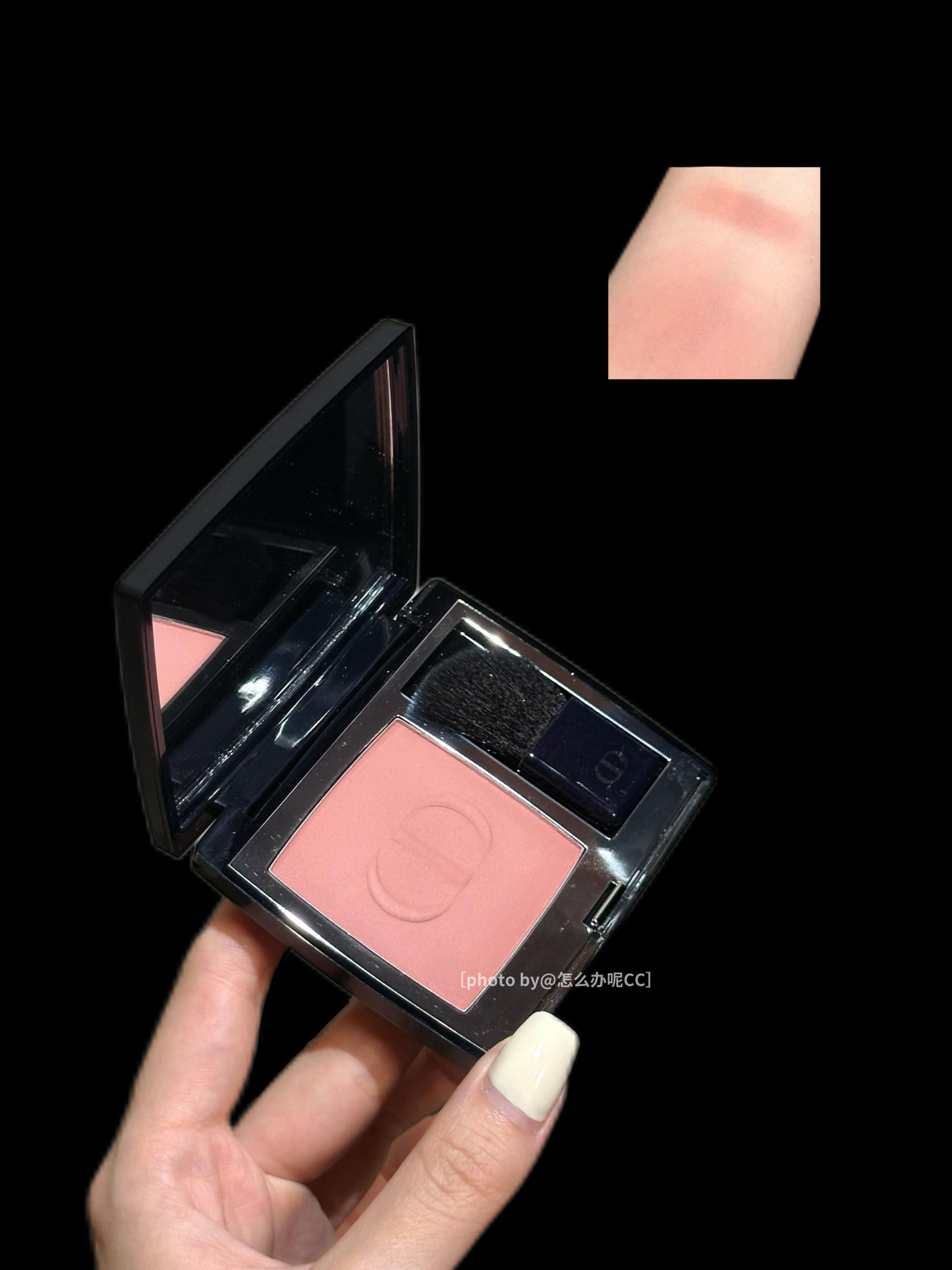 DIOR迪奥腮红100试色