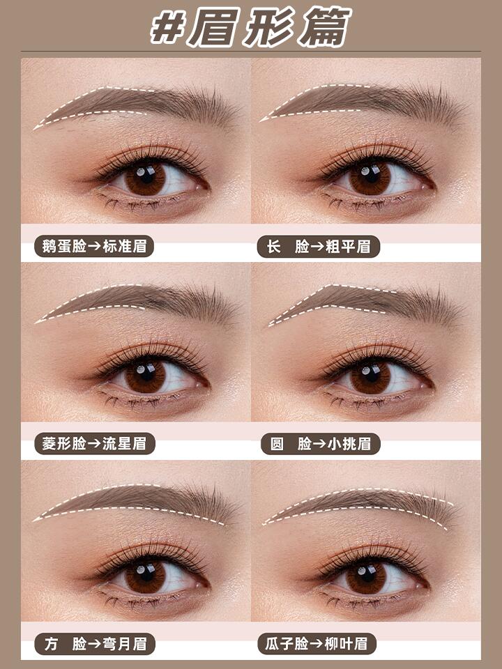 眉形与脸型的搭配