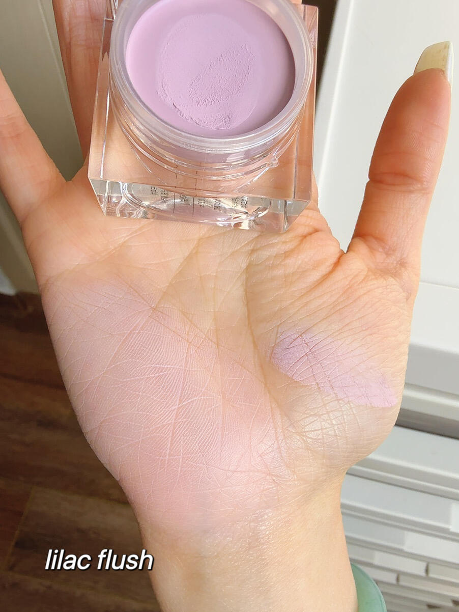 Mad peach腮红膏lilac flush试色