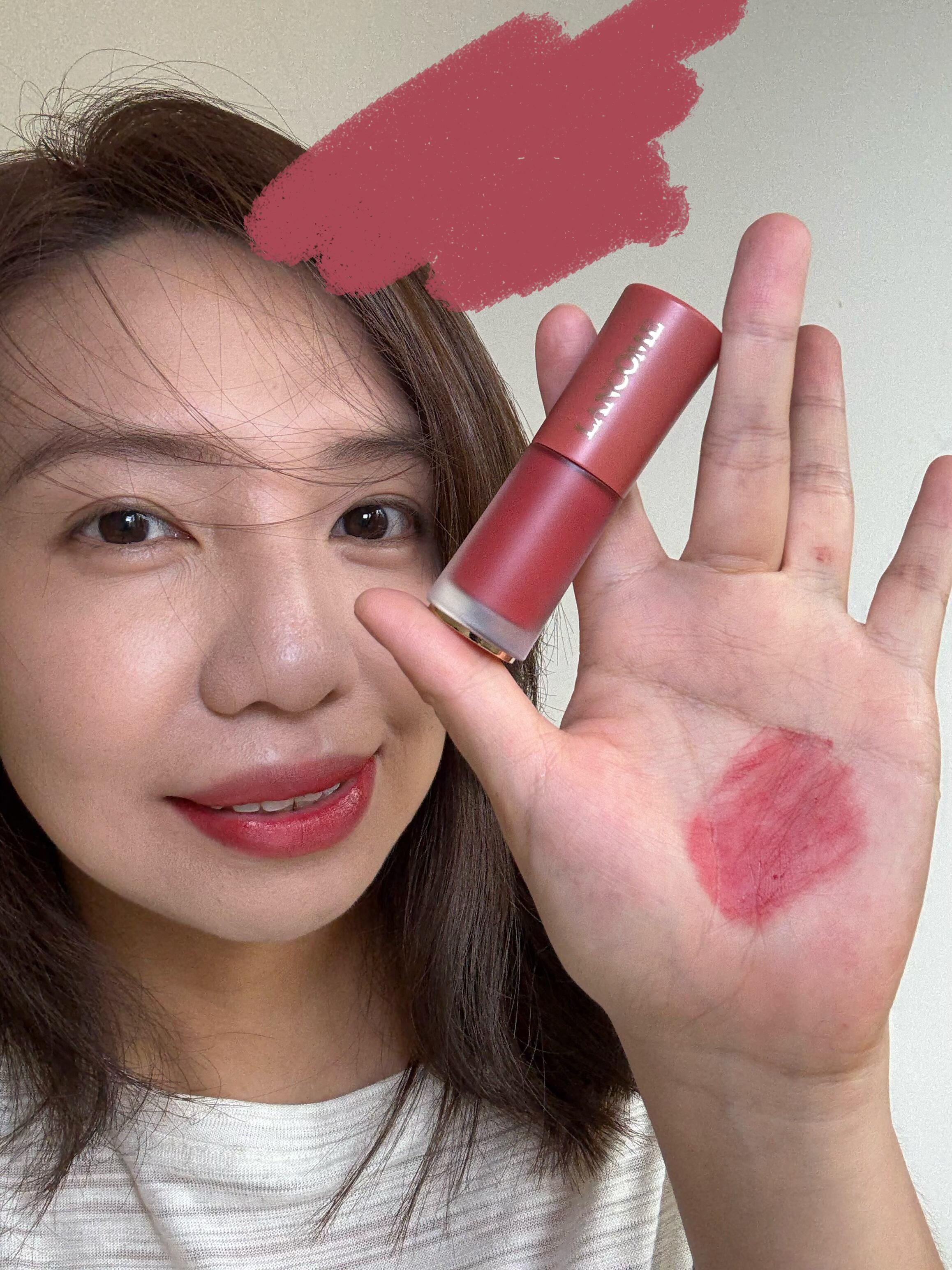 兰蔻菁纯裸唇釉281试色