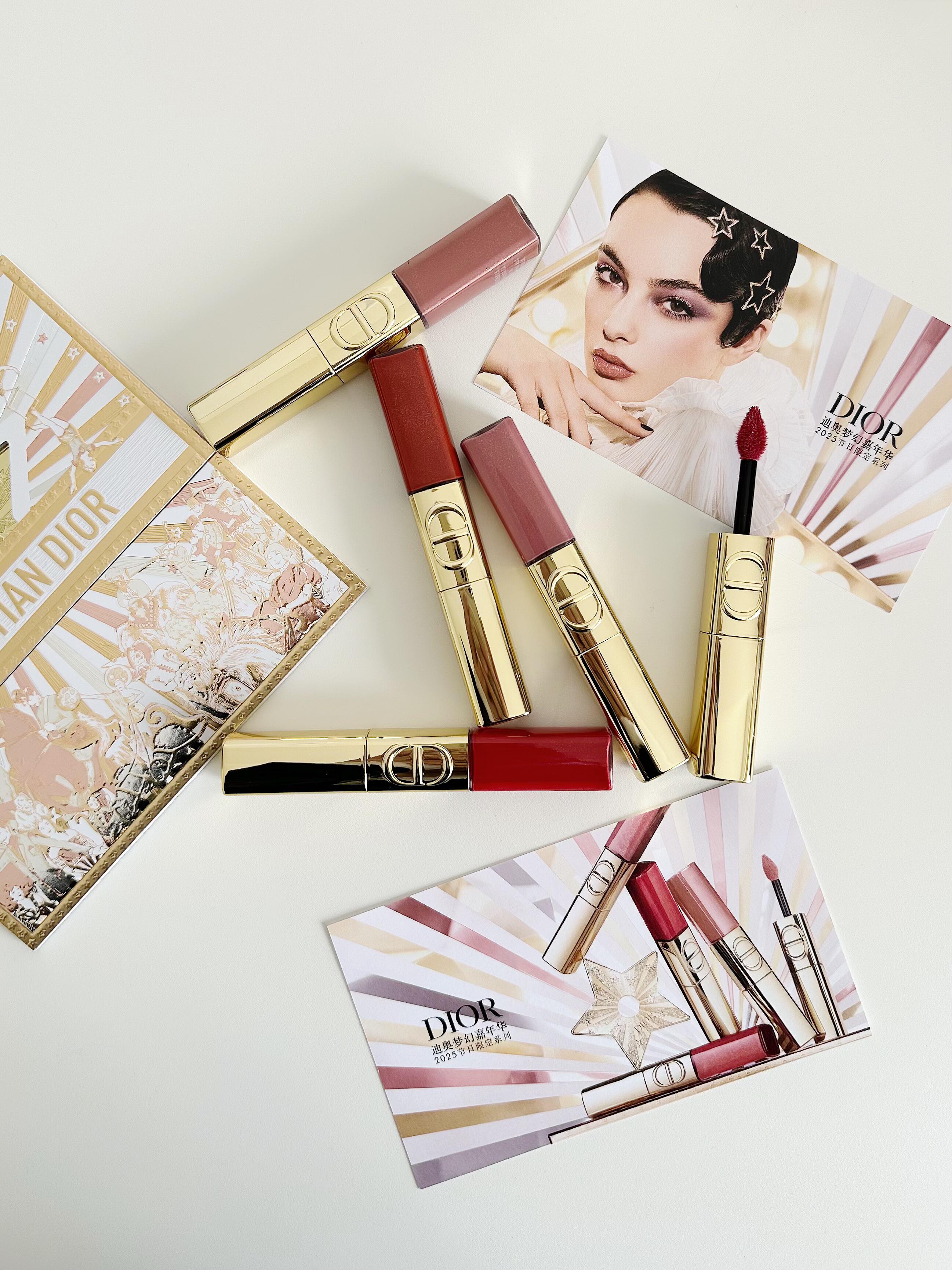 Dior迪奥2025年圣诞限定双头唇釉100/420/720/747/999试色