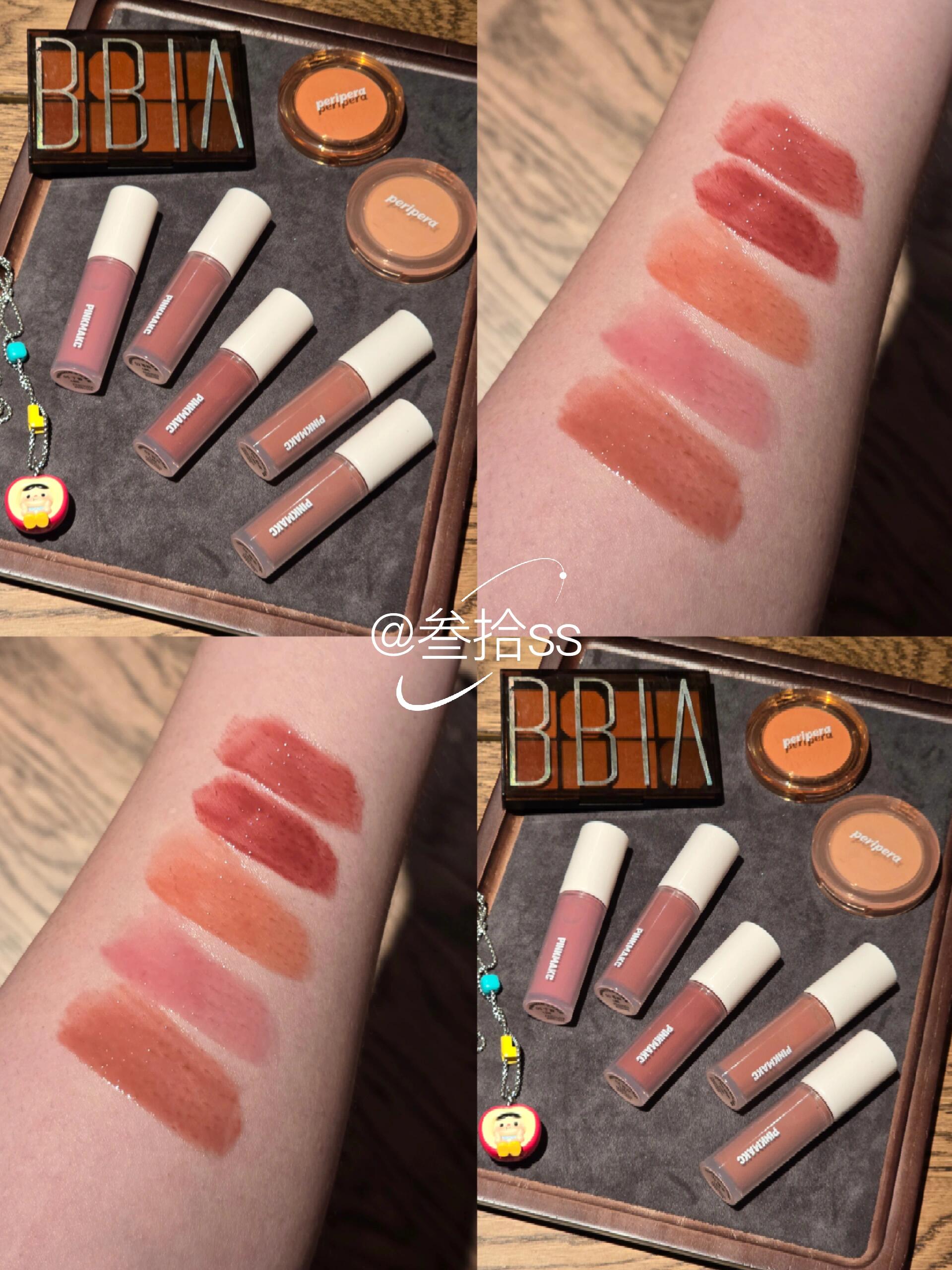 Pinkmakc唇釉试色合集