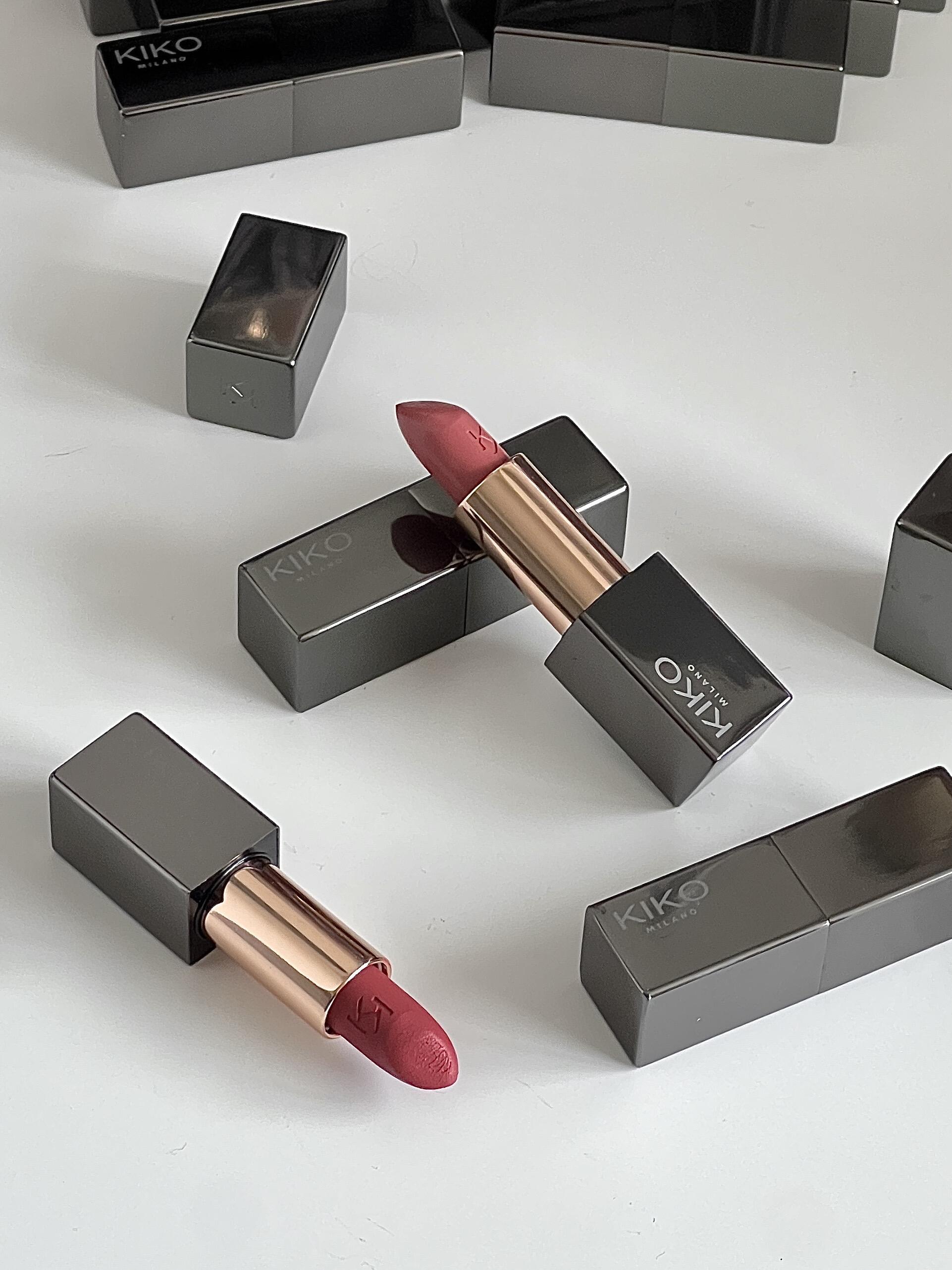 KIKO米兰本色唇膏小方管口红试色
