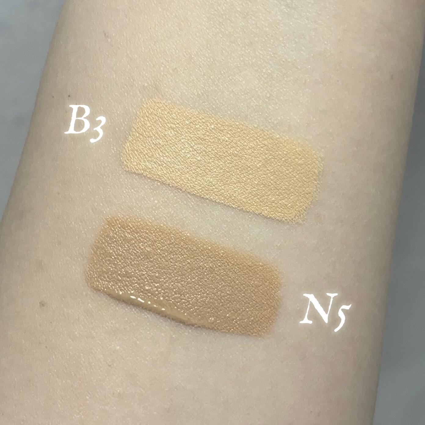 Pola黑BA粉霜B3、N5试色