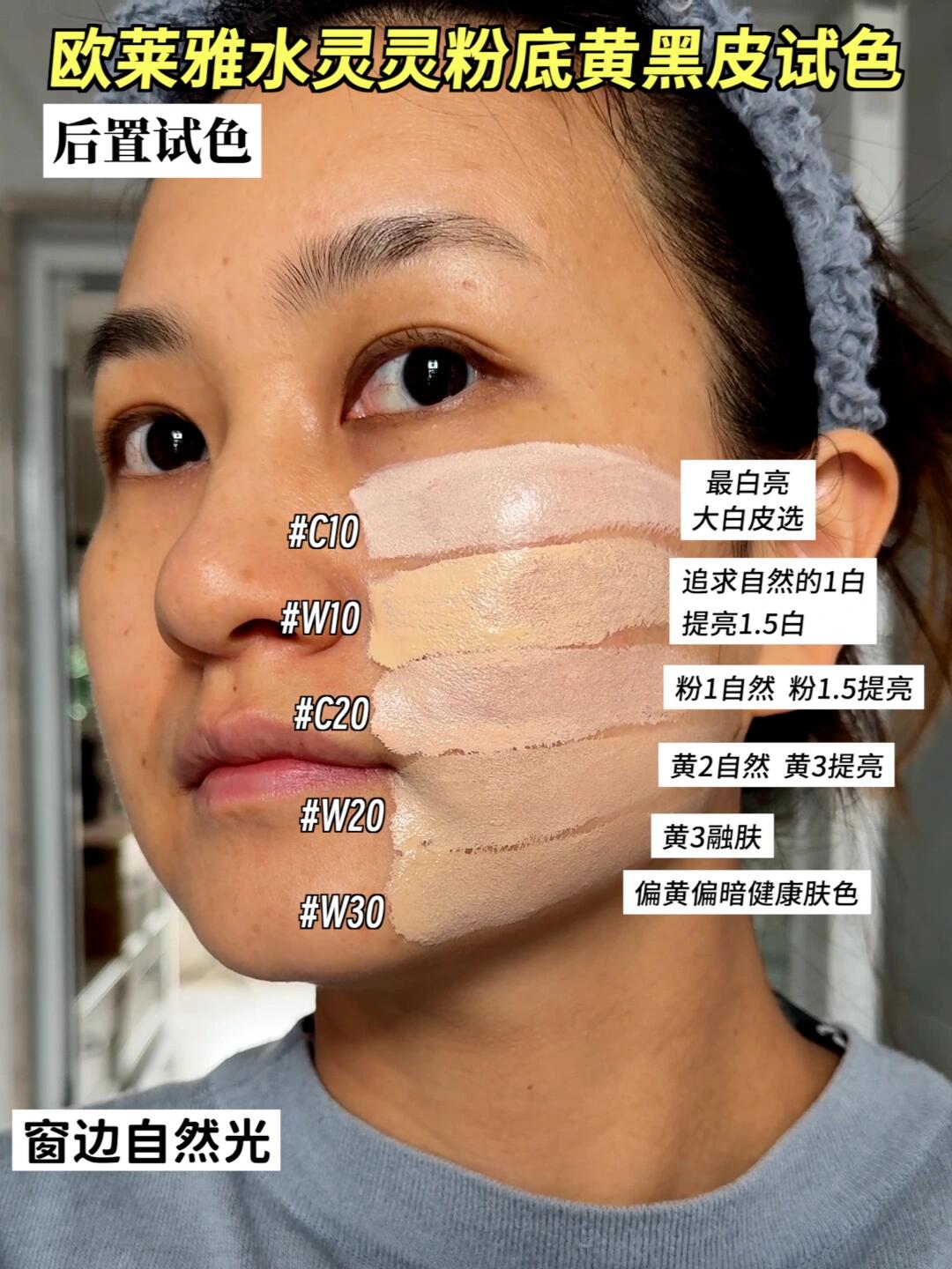 欧莱雅水灵灵粉底液色号怎么选