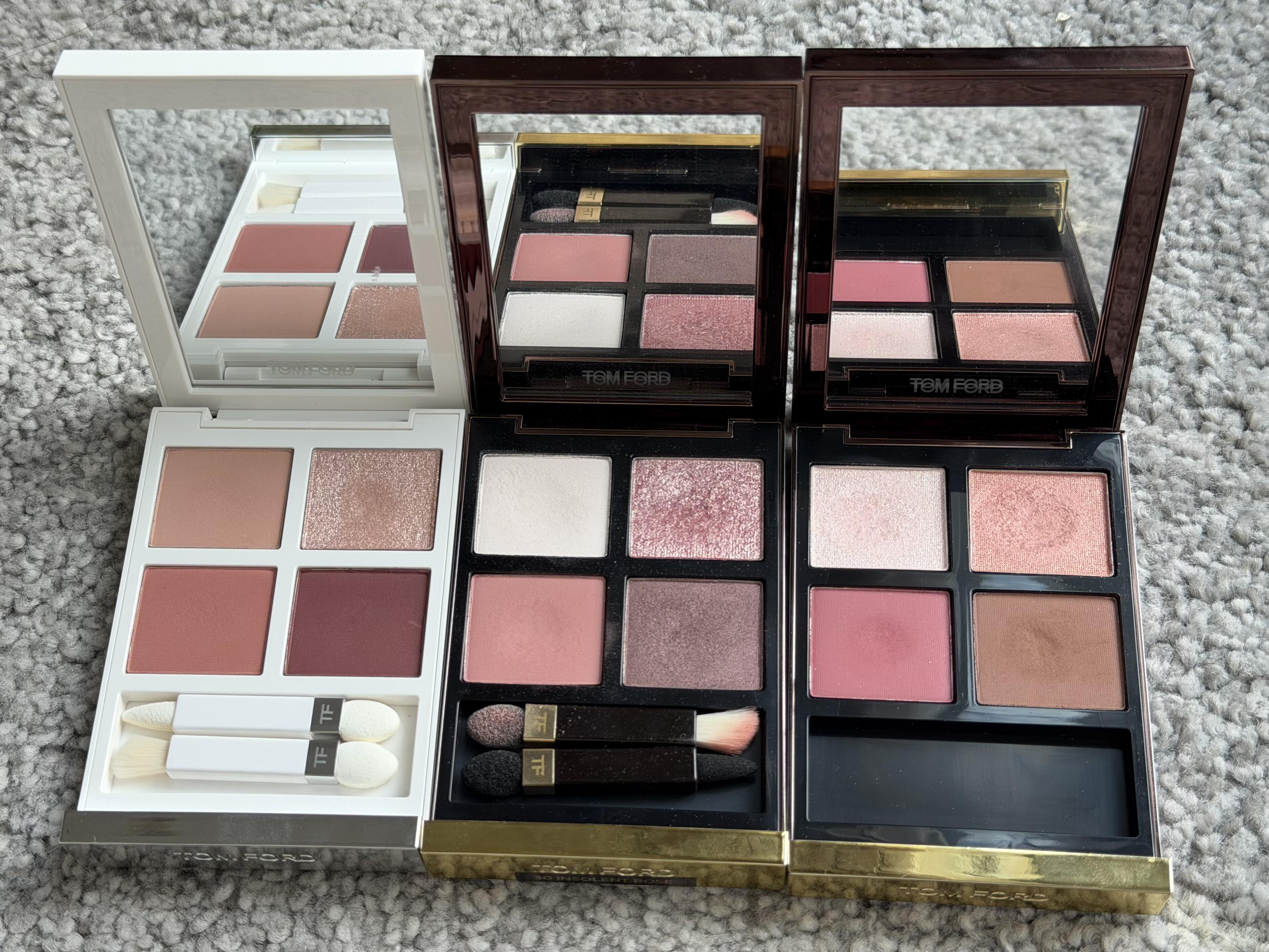 眼影盘霜降、tf30、秀场02对比试色